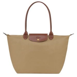 New Longchamp Le Pliage Shoulder Bag S - Beige